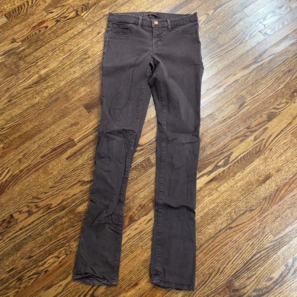 J Brand Jeans-Stone Washed Brown Denim